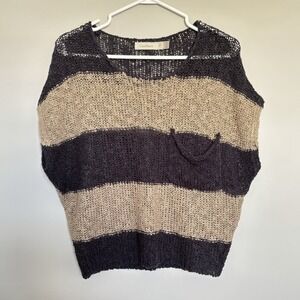 Costa Blanca Women's Size Small Top Dolman Sleeve Stripes Nautical Boho